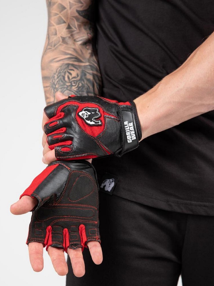Gorilla Wear Перчатки Mitchell GW-99145 (Black/Red)