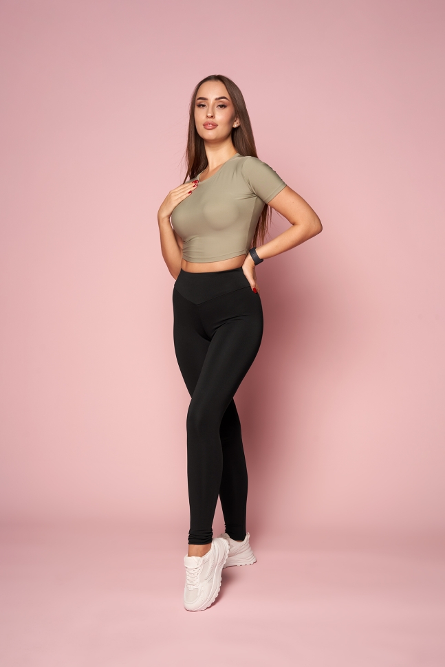 DELFANIA Лосины V-Classic (Black) ЧЗ