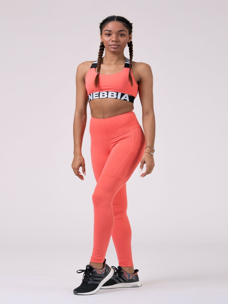 Nebbia Лосины Hight Waist Fit &amp; Smart Leggins 505 (Peach) ЧЗ