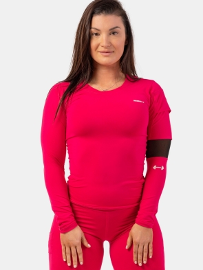 Nebbia Топ Long Sleeve Smart Pocket Sporty Top 418 (Pink)