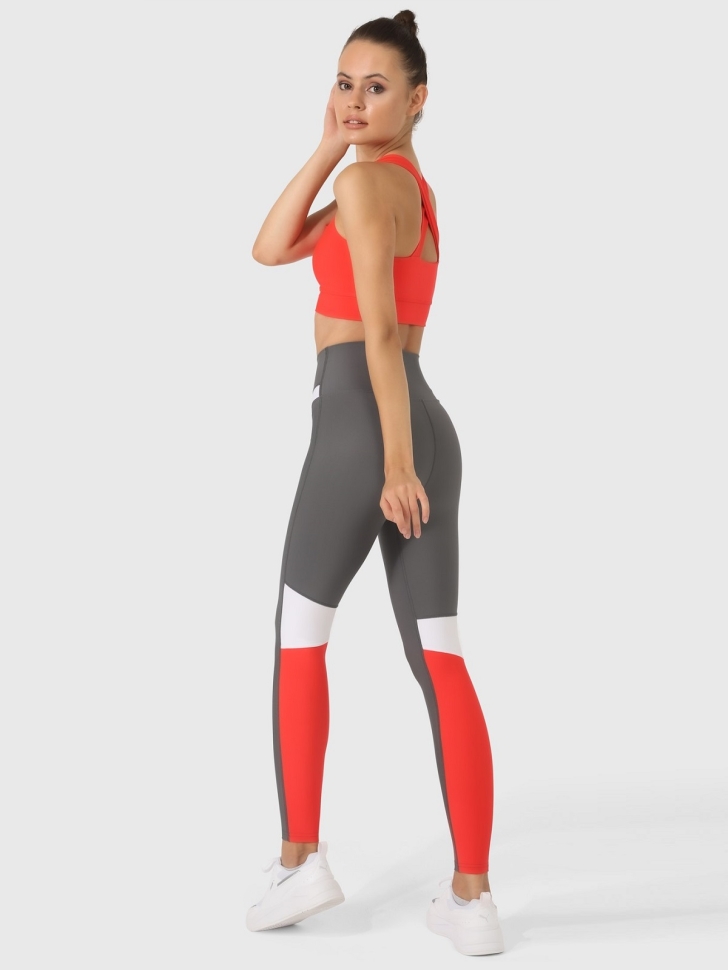 Superstacy Лосины SS2464_78 (Dark grey/Red)