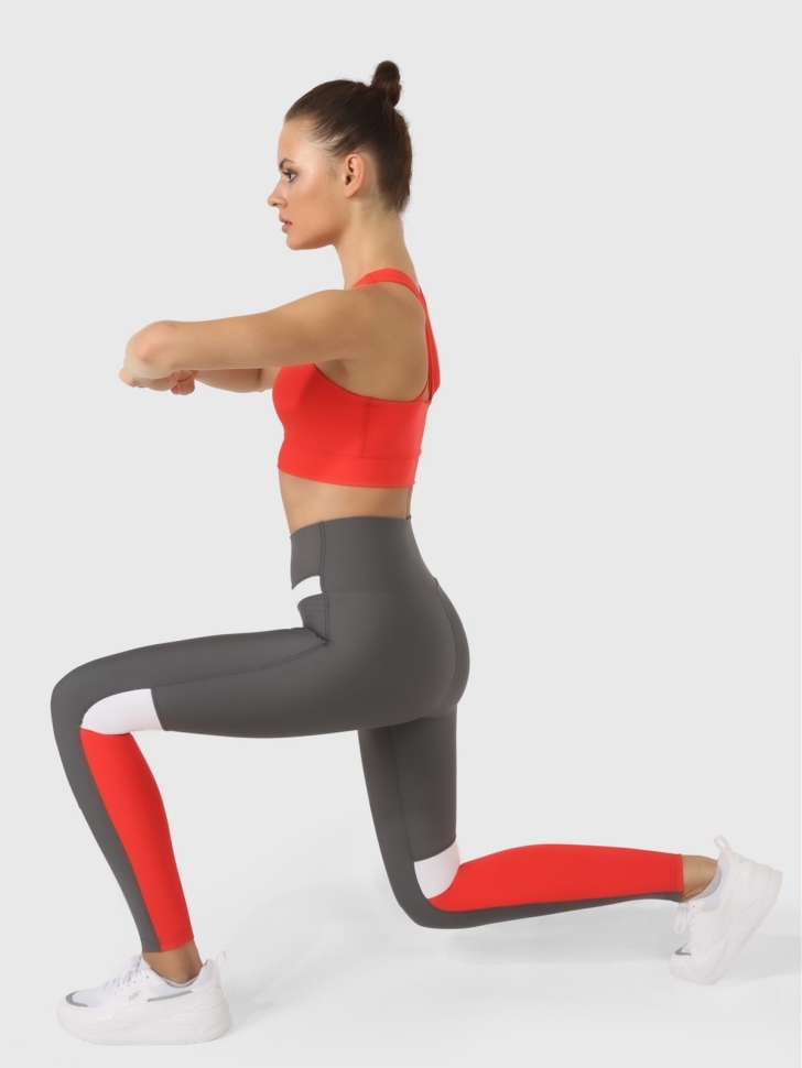 Superstacy Лосины SS2464_78 (Dark grey/Red)