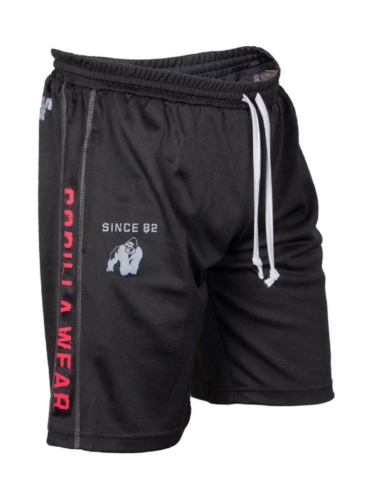 Gorilla Wear Шорты Mesh Shorts GW-90904 (Black/Red) ЧЗ